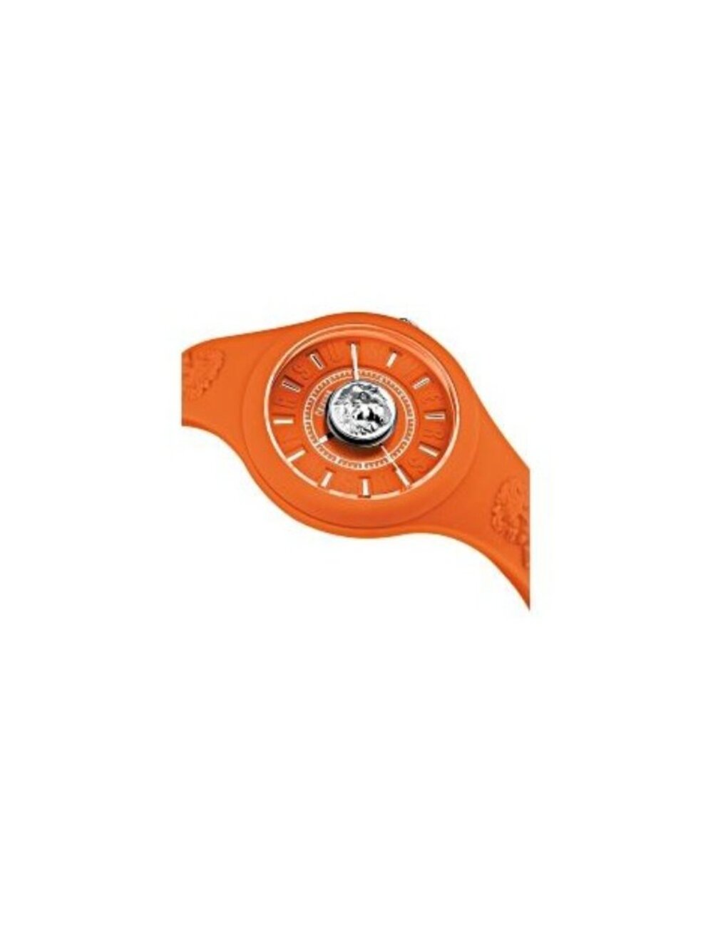 Versus Versace Orange Luxury Fire Island Silicon 39mm Watch and Wristlet NWT - Picture 5 of 16
